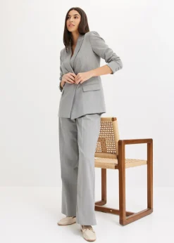 bonprix bonprix Americana de raya diplomática gris-beige con rayas Best