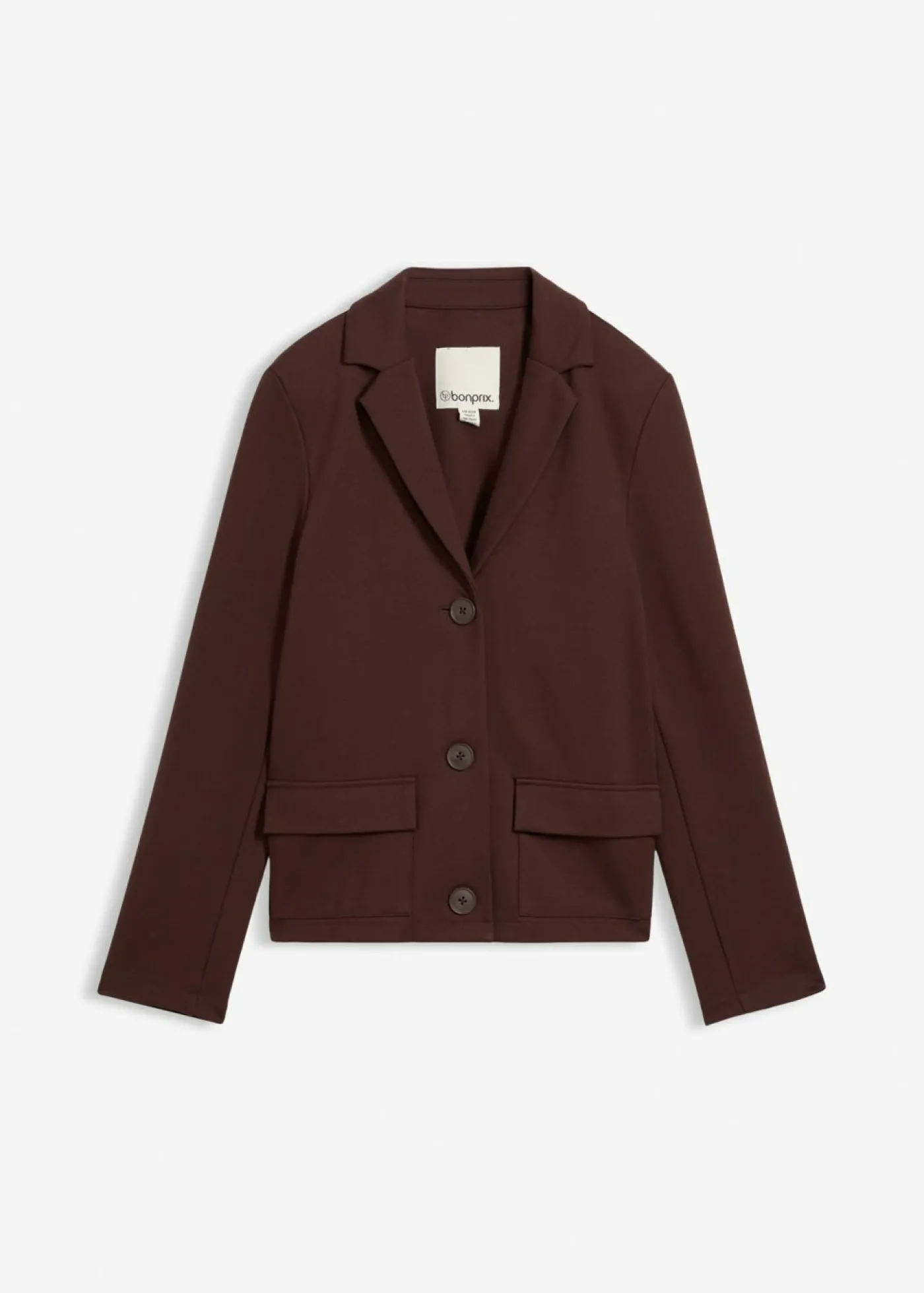 bonprix bonprix Americana de tejido Punto di Roma Marrón oscuro Sale
