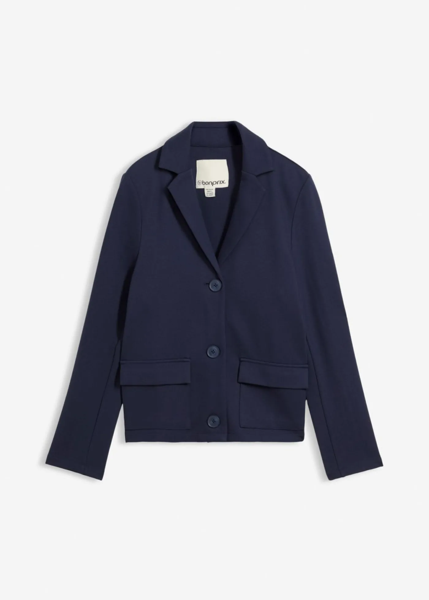 bonprix bonprix Americana de tejido Punto di Roma Azul marino Discount