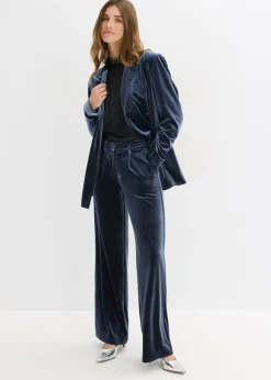 bonprix bonprix Americana de terciopelo suave Azul marino Discount