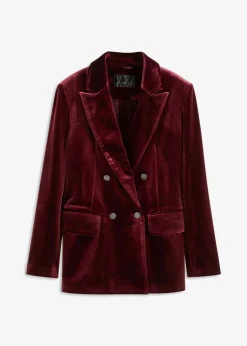 bonprix bonprix Americana de terciopelo suave rojo avellana Discount