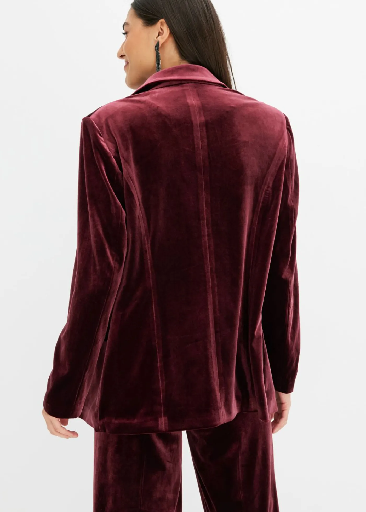 bonprix bonprix Americana de terciopelo suave rojo avellana Discount