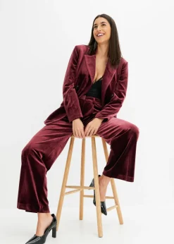 bonprix bonprix Americana de terciopelo suave rojo avellana Discount