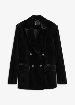 bonprix bonprix Americana de terciopelo suave Negro Online