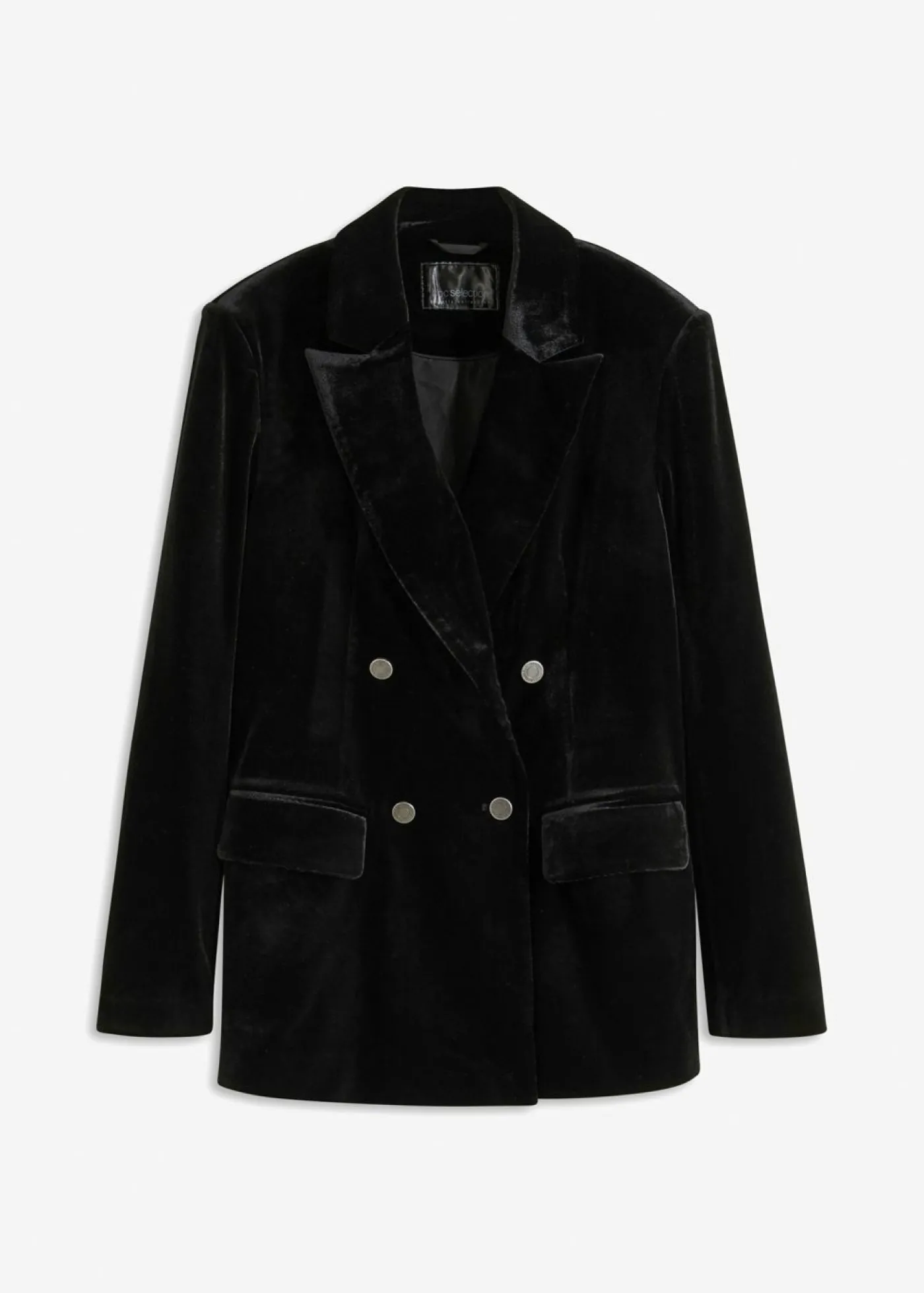 bonprix bonprix Americana de terciopelo suave Negro Online