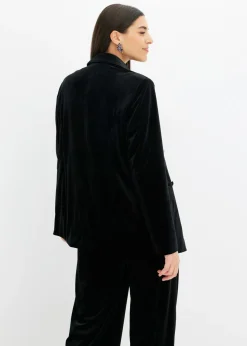 bonprix bonprix Americana de terciopelo suave Negro Online