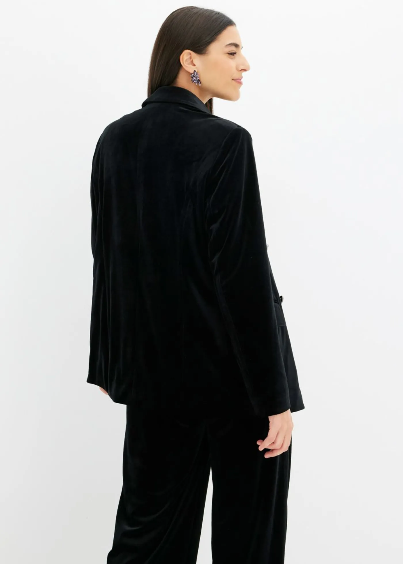 bonprix bonprix Americana de terciopelo suave Negro Online