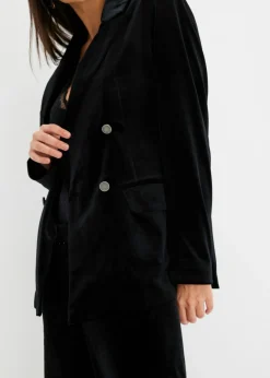 bonprix bonprix Americana de terciopelo suave Negro Online