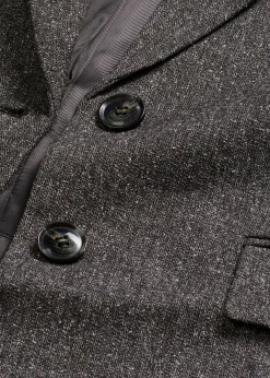 bonprix bonprix Americana holgada de mezcla de viscosa fina gris jaspeado moteado Online