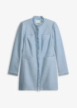 bonprix bonprix Americana larga de bouclé azul pálido Best