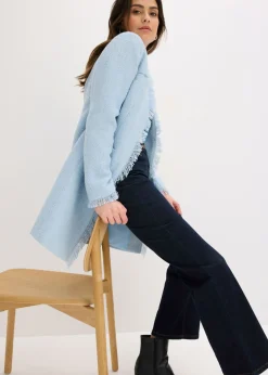 bonprix bonprix Americana larga de bouclé azul pálido Best