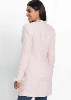 bonprix bonprix Americana larga de bouclé rosa pálido Best