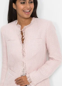 bonprix bonprix Americana larga de bouclé rosa pálido Best