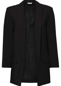 bonprix bonprix Americana larga de mezcla de viscosa Negro Sale