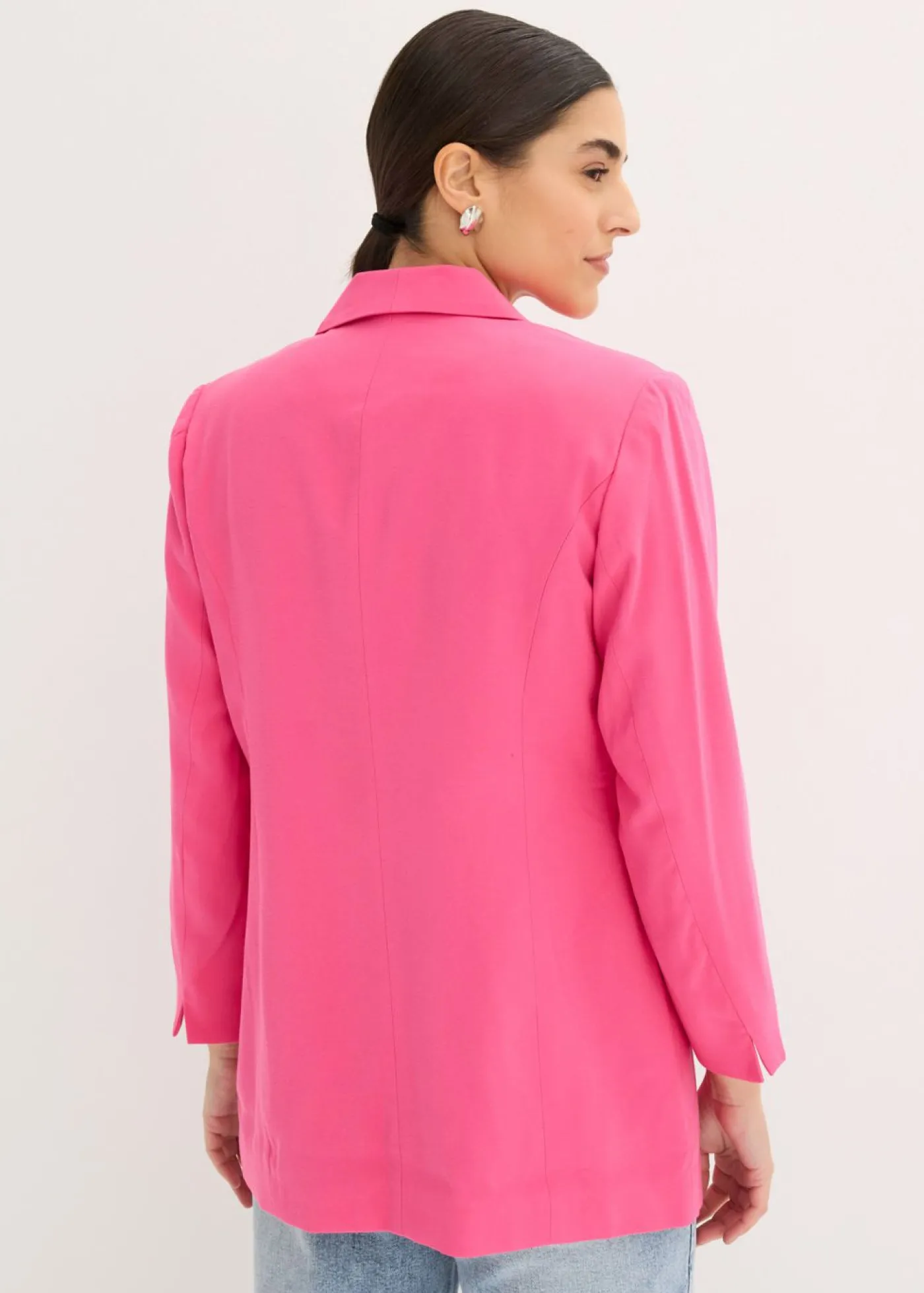 bonprix bonprix Americana larga de mezcla de viscosa Pink lady Discount
