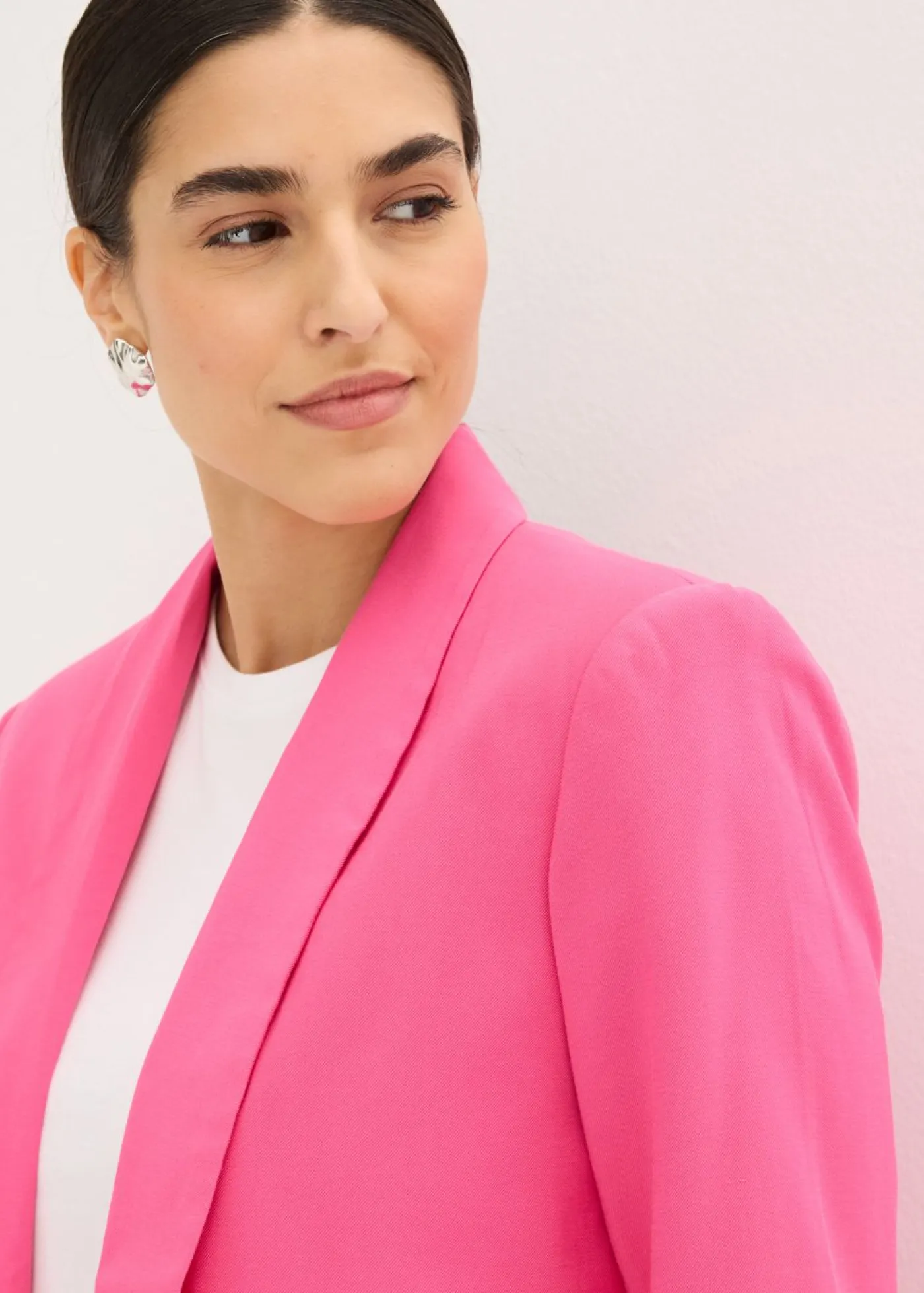 bonprix bonprix Americana larga de mezcla de viscosa Pink lady Discount