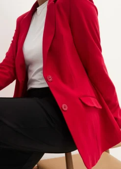 bonprix bonprix Americana larga de punto de algodón rojo cayena Clearance