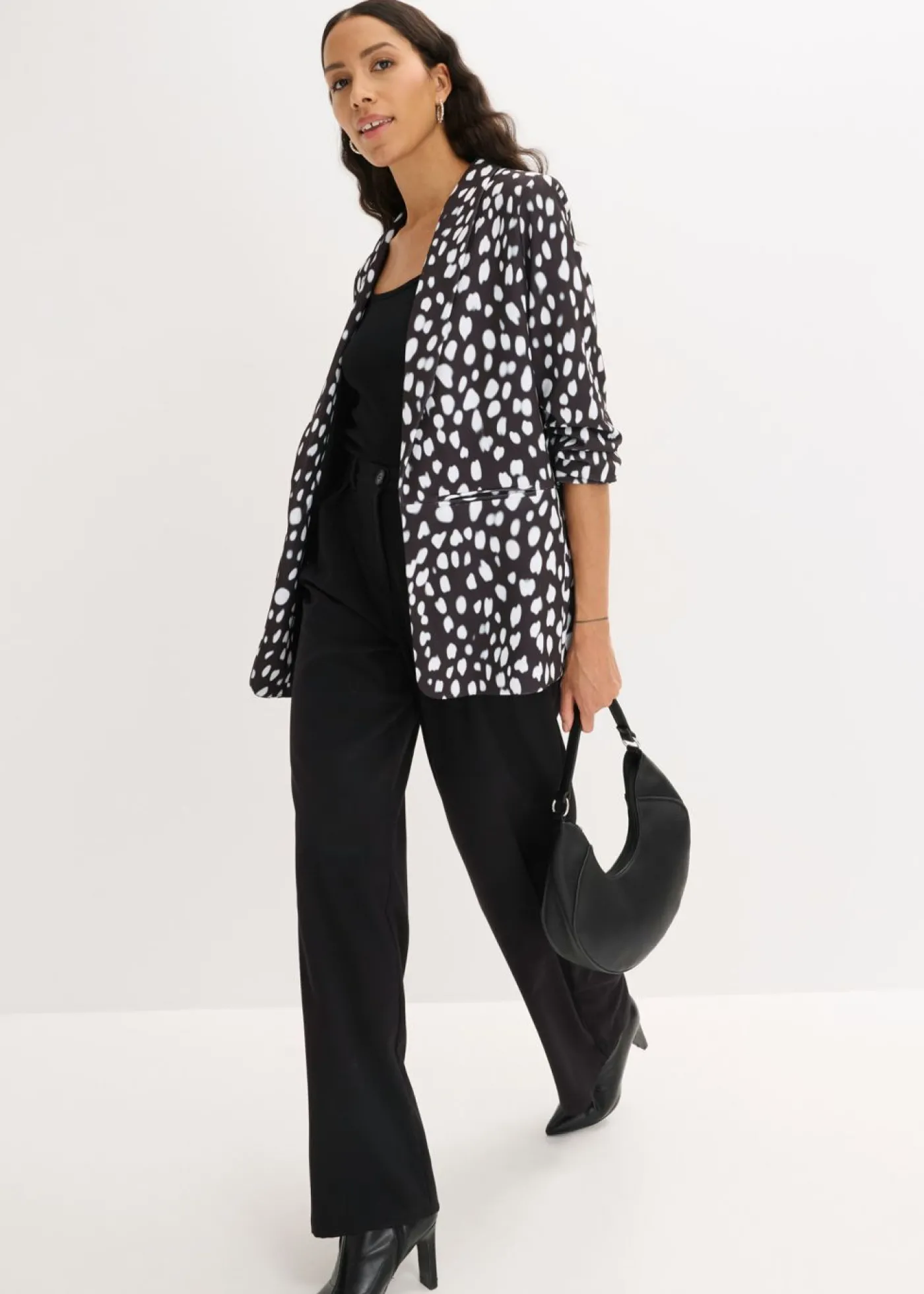bonprix bonprix Americana larga estampada Negro Best