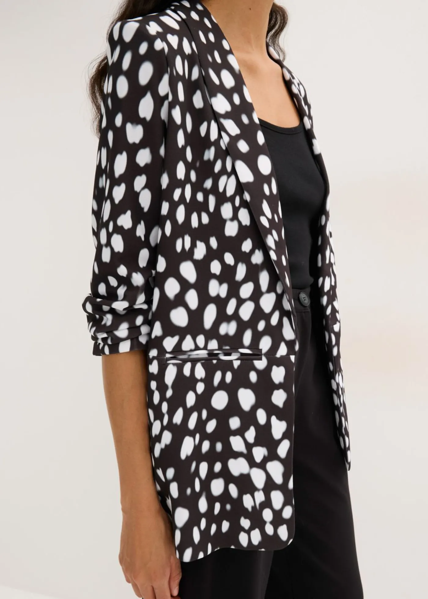 bonprix bonprix Americana larga estampada Negro Best