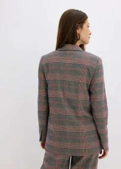 bonprix bonprix Americana oversize marrón-beige a cuadros Sale