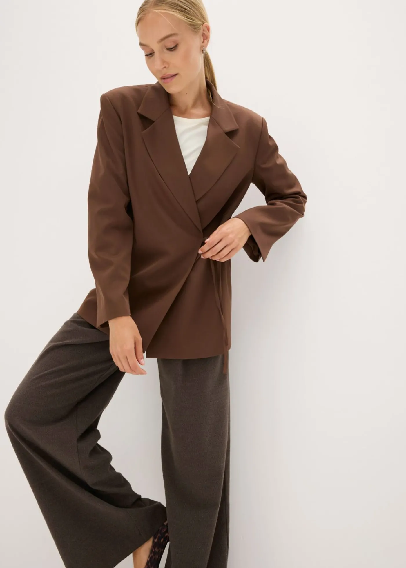 bonprix bonprix Americana oversize marrón Outlet