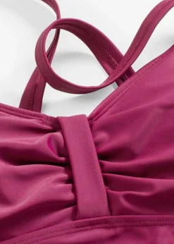 bonprix bonprix Bañador con efecto moldeador medio y fruncido Baya Online