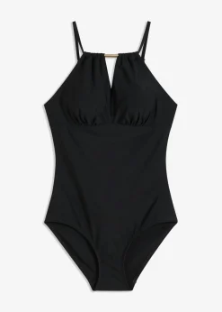 bonprix bonprix Bañador con efecto moldeador medio Negro Outlet