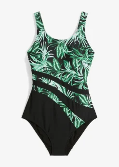 bonprix bonprix Bañador con efecto moldeador medio Negro Discount