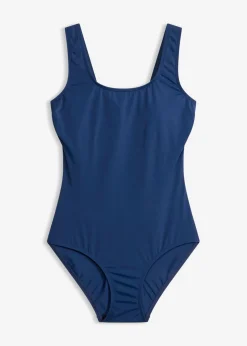 bonprix bonprix Bañador con escote alto en la espalda Azul almirante Discount