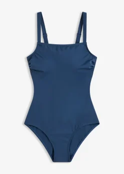 bonprix bonprix Bañador con escote cuadrado Azul almirante Online