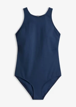 bonprix bonprix Bañador con escote pronunciado en la espalda Azul marino Best