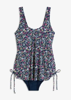 bonprix bonprix Bañador con fruncidos laterales Azul marino de flore Hot
