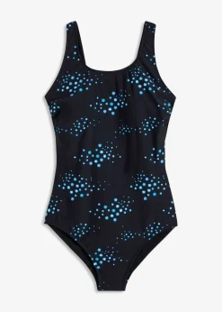 bonprix bonprix Bañador con ligero efecto moldeador negro topos Hot