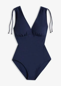 bonprix bonprix Bañador con ligero efecto moldeador y tirantes anchos Azul marino Hot