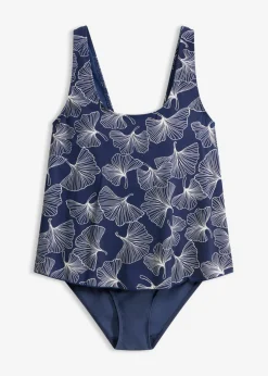 bonprix bonprix Bañador con look tankini Azul marino