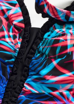 bonprix bonprix Bañador con pernera negro-azul-rosa caliente Outlet