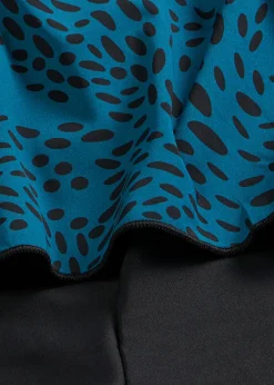 bonprix bonprix Bañador con pernera Petróleo/negro de lunares Clearance
