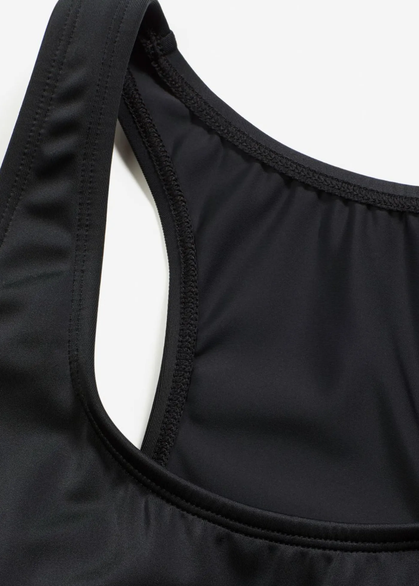 bonprix bonprix Bañador de material de secado rápido con espalda nadadora Negro
