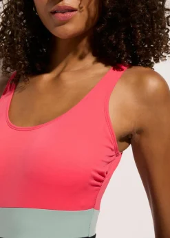 bonprix bonprix Bañador de secado rápido rosa paraíso-verde-negro Outlet