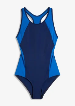 bonprix bonprix Bañador deportivo de material de secado rápido con espalda nadadora azul faro-azul horizonte Clearance