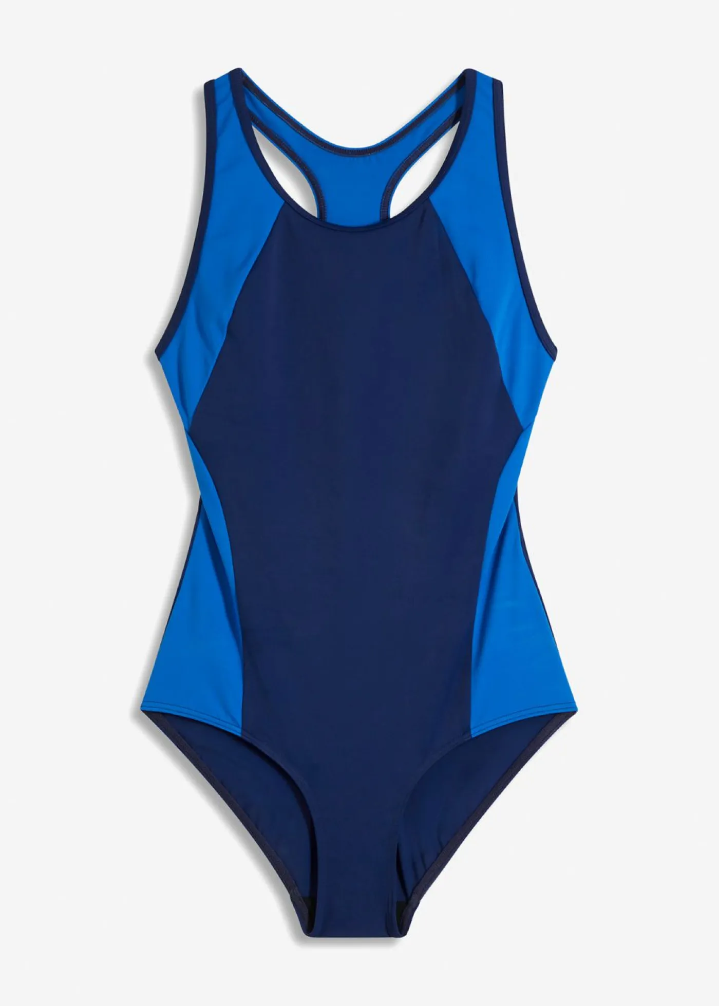 bonprix bonprix Bañador deportivo de material de secado rápido con espalda nadadora azul faro-azul horizonte Clearance