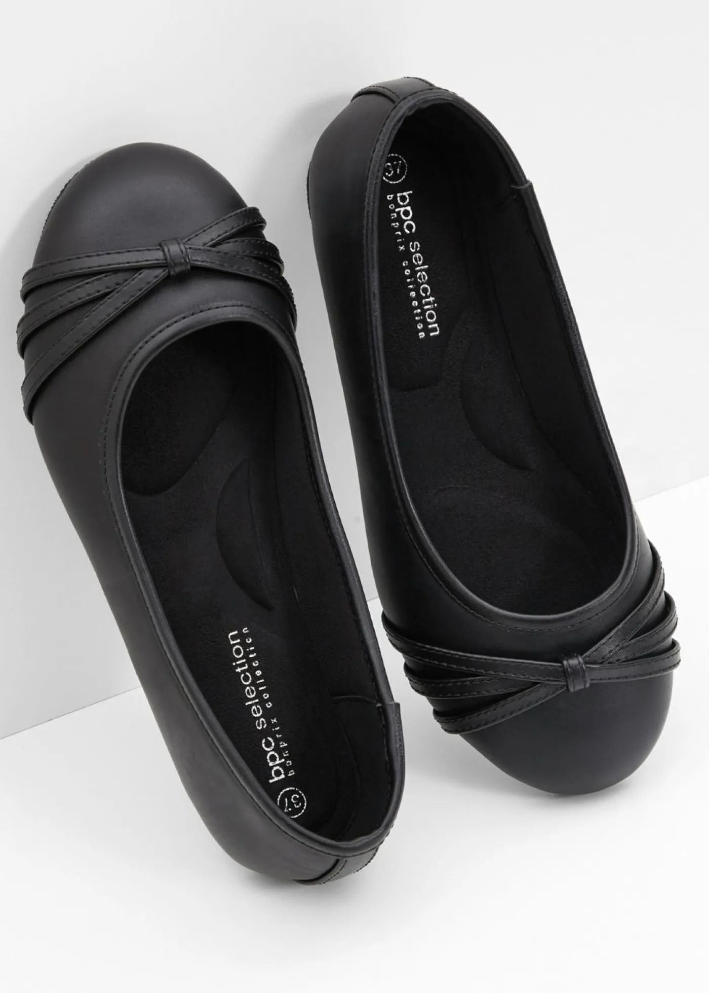 bonprix bonprix Bailarinas cómodas con ancho cómodo Marrón grisáceo Discount