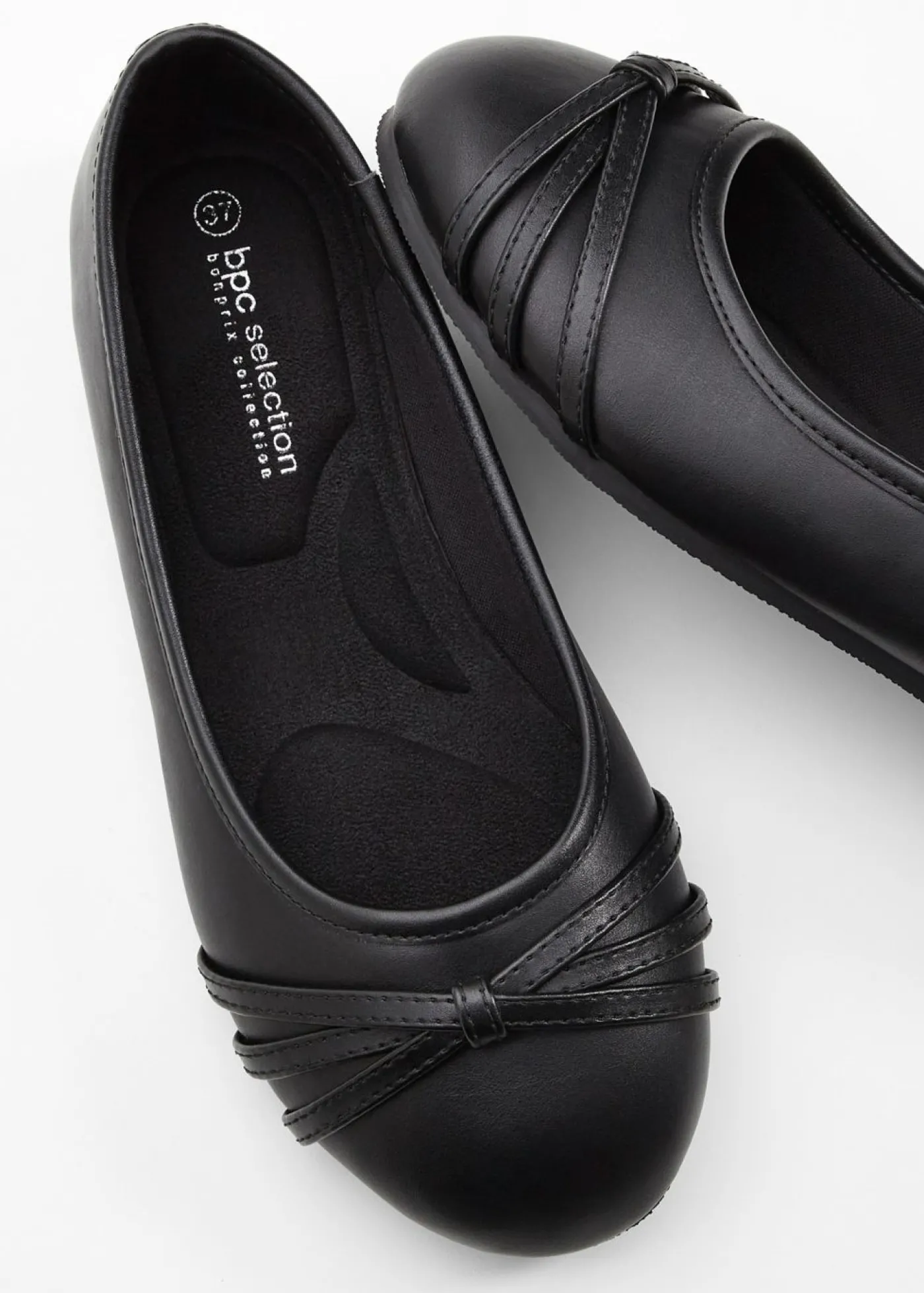 bonprix bonprix Bailarinas cómodas con ancho cómodo Negro Best
