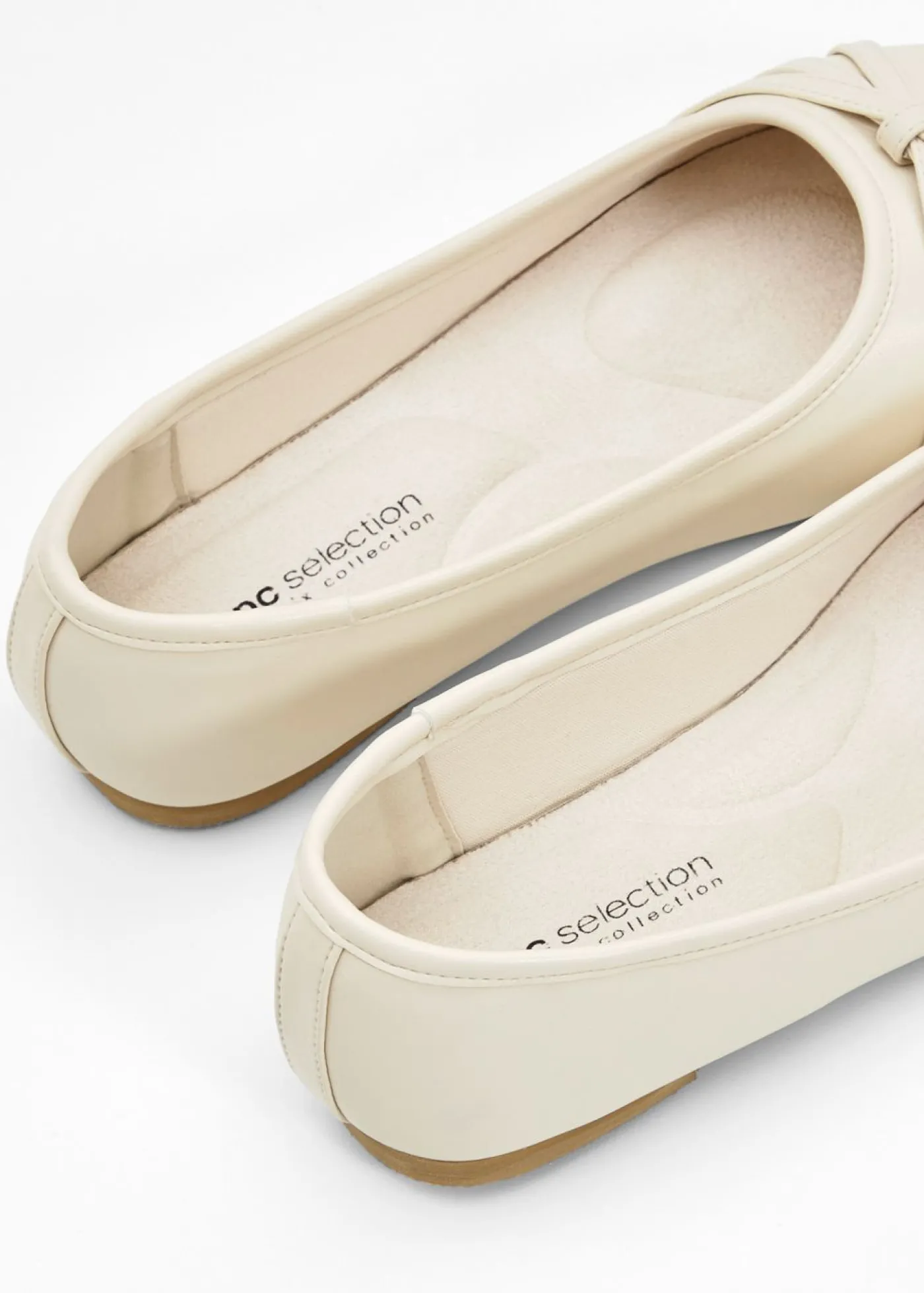 bonprix bonprix Bailarinas cómodas con ancho cómodo Crema Discount