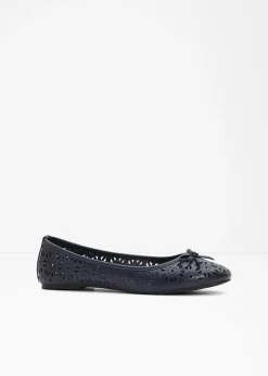bonprix bonprix Bailarinas con ancho cómodo Azul Clearance