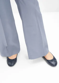 bonprix bonprix Bailarinas con ancho cómodo Azul Clearance