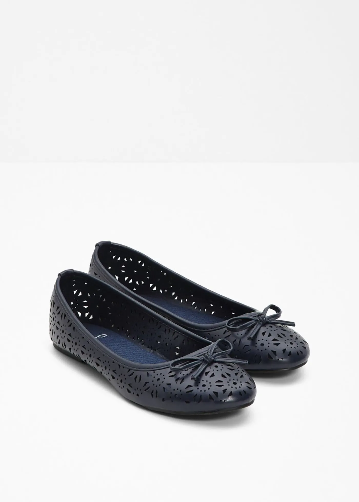 bonprix bonprix Bailarinas con ancho cómodo Azul Clearance