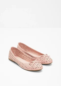 bonprix bonprix Bailarinas con ancho cómodo rosa pálido Outlet