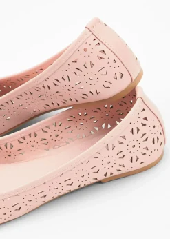 bonprix bonprix Bailarinas con ancho cómodo rosa pálido Outlet