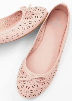 bonprix bonprix Bailarinas con ancho cómodo rosa pálido Outlet